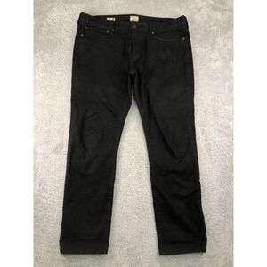 J.Crew Jeans Men 38x30 (Tag 36x32) Black 484 Stretch Slim Tapered